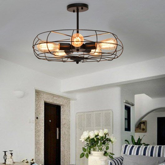 5-Light Vintage Metal Hanging Ceiling Light