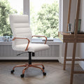 High Back Executive Swivel Office Chair with Metal Frame and Arms