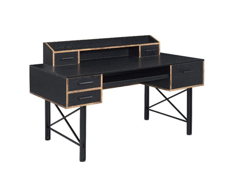 Safea Computer Desk, Black Finish