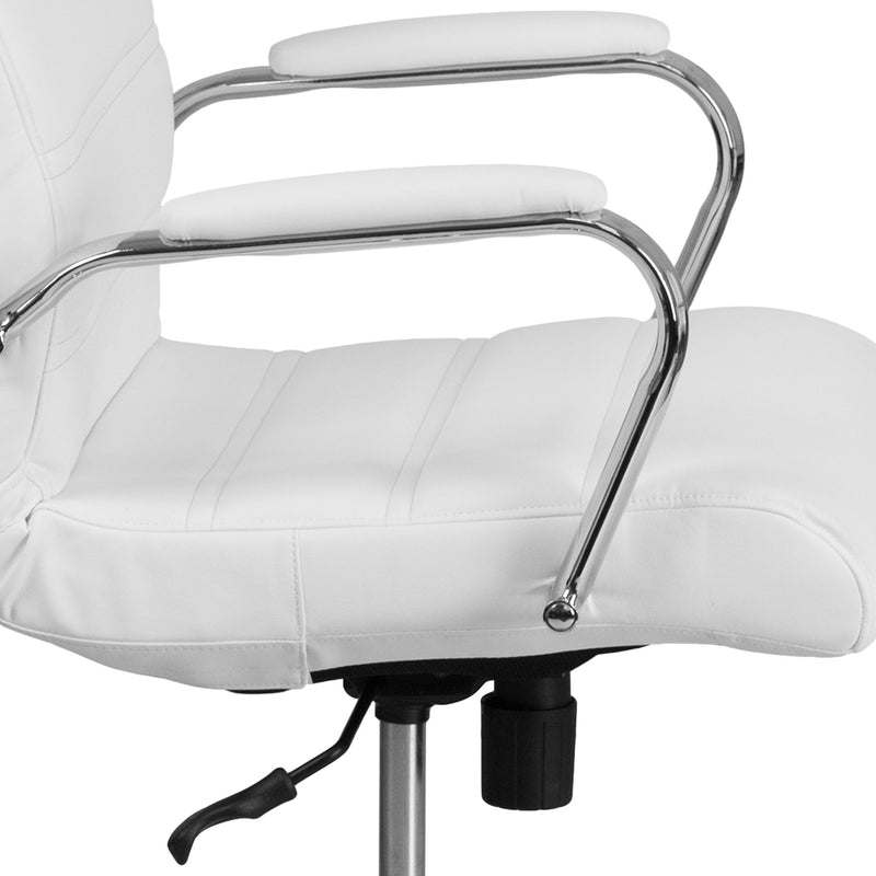 High Back Executive Swivel Office Chair with Metal Frame and Arms